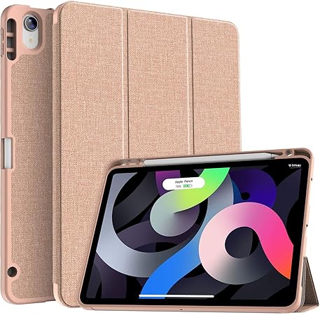 Amazon Com Soke Ipad Air 4 Case 10 9 Inch 2020 With Pencil Holder Full Body Protection Apple Pencil Charging Soft Tpu Back Cover For 2020 New Ipad Air 4th Generation Rose Gold Computers Accessories