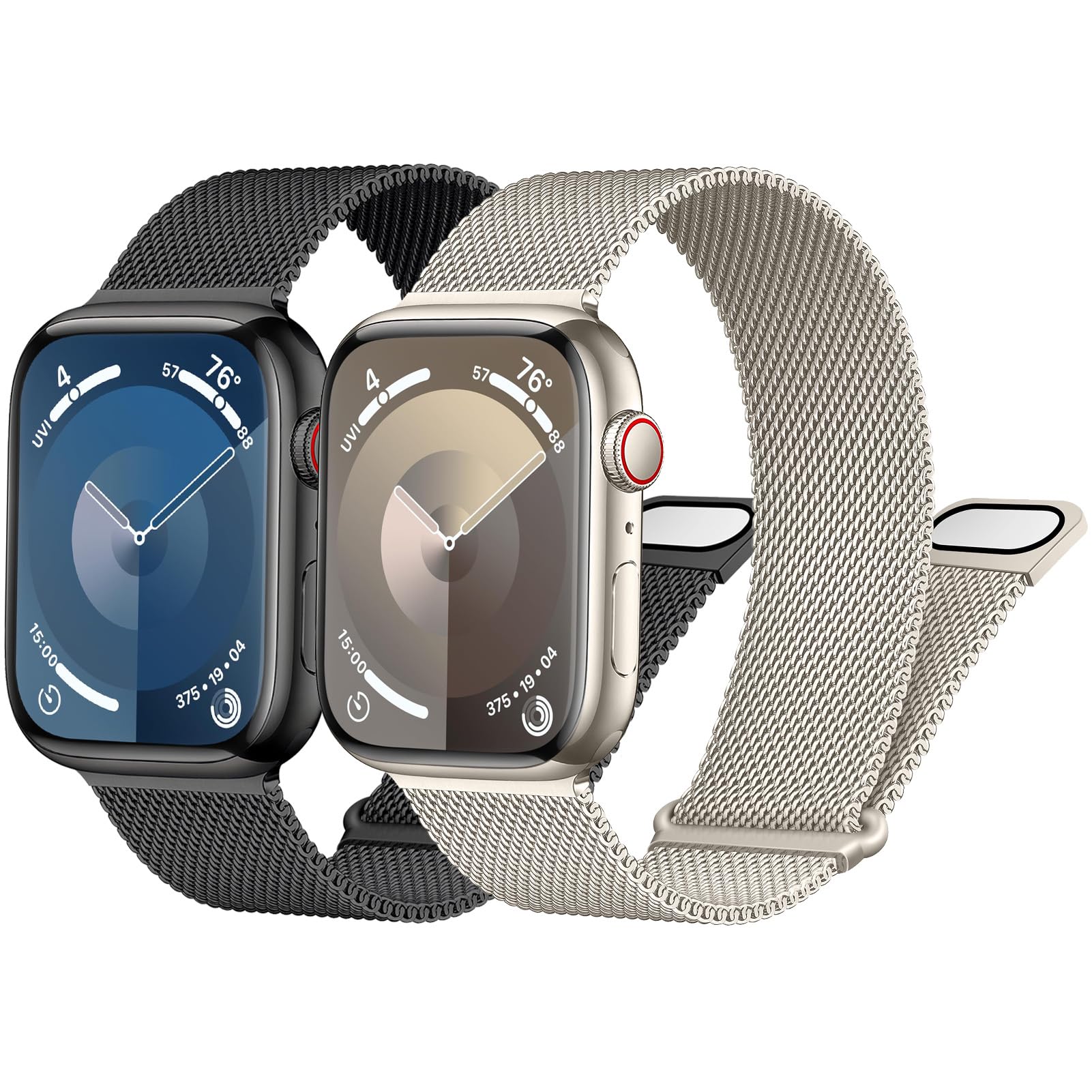 Milanese Loop Band for Apple Watch Strap 40mm 44mm 41mm 45mm 42mm 46mm 38mm 49mm Magnetic Metal Mesh Loop Strap for Apple Watch Ultra Ultra2 Series 10 9 8 7 6 5 4 3 SE SE2