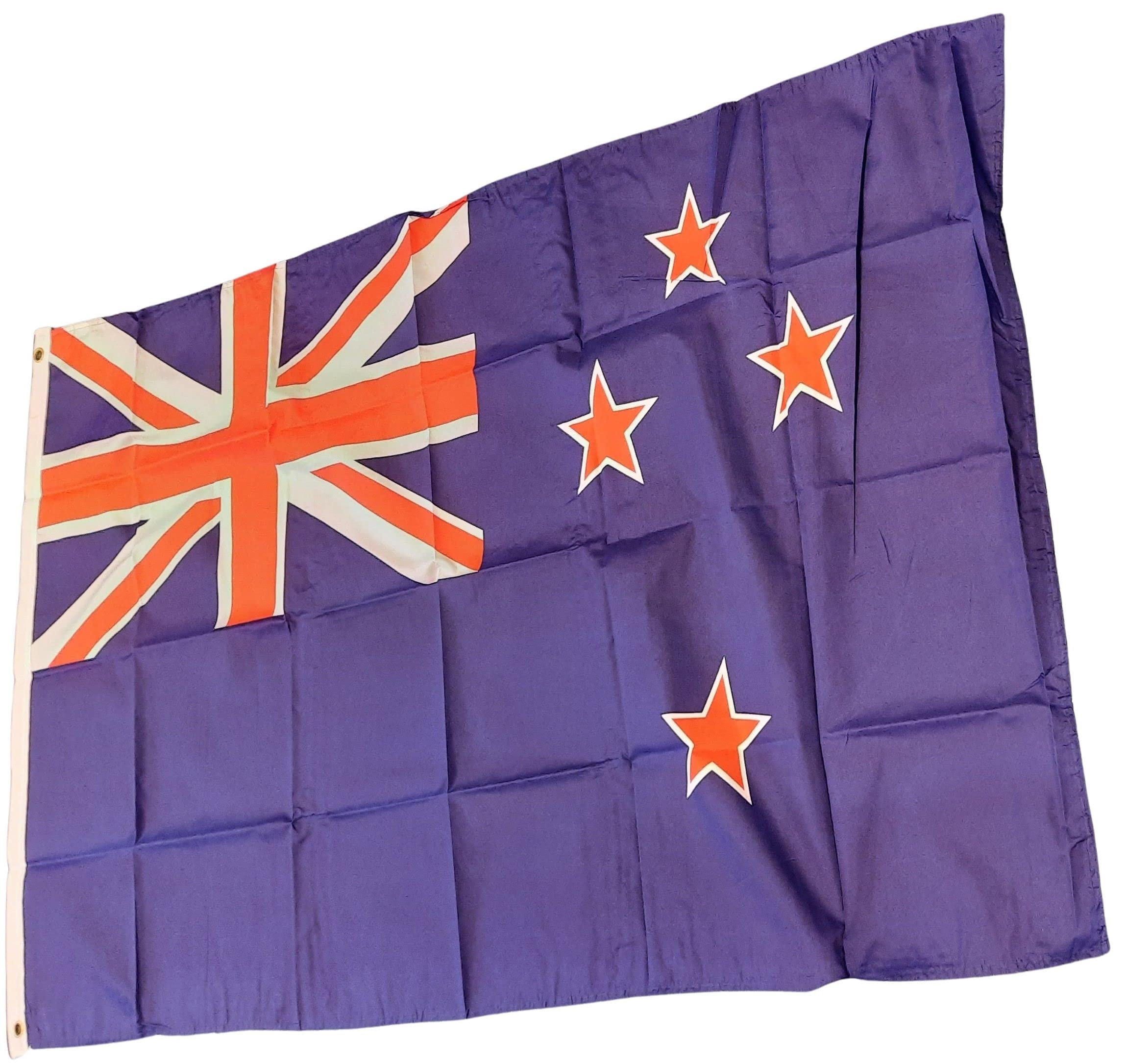 NWFlags New Zealand Flag 3ft x 2ft 75d Premium Polyester Suitable For Flagpoles | Strong Polyester 3x2 foot material Kiwi flag with Eyelets