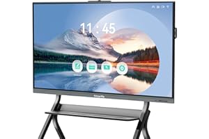 Shiarffe 86 Inch Smart Board 4K UHD Smartboard Interactive Whiteboard with 48MP Camera, 8-Array Microphone, Touchscreen Digital Whiteboard for Classroom Office Home