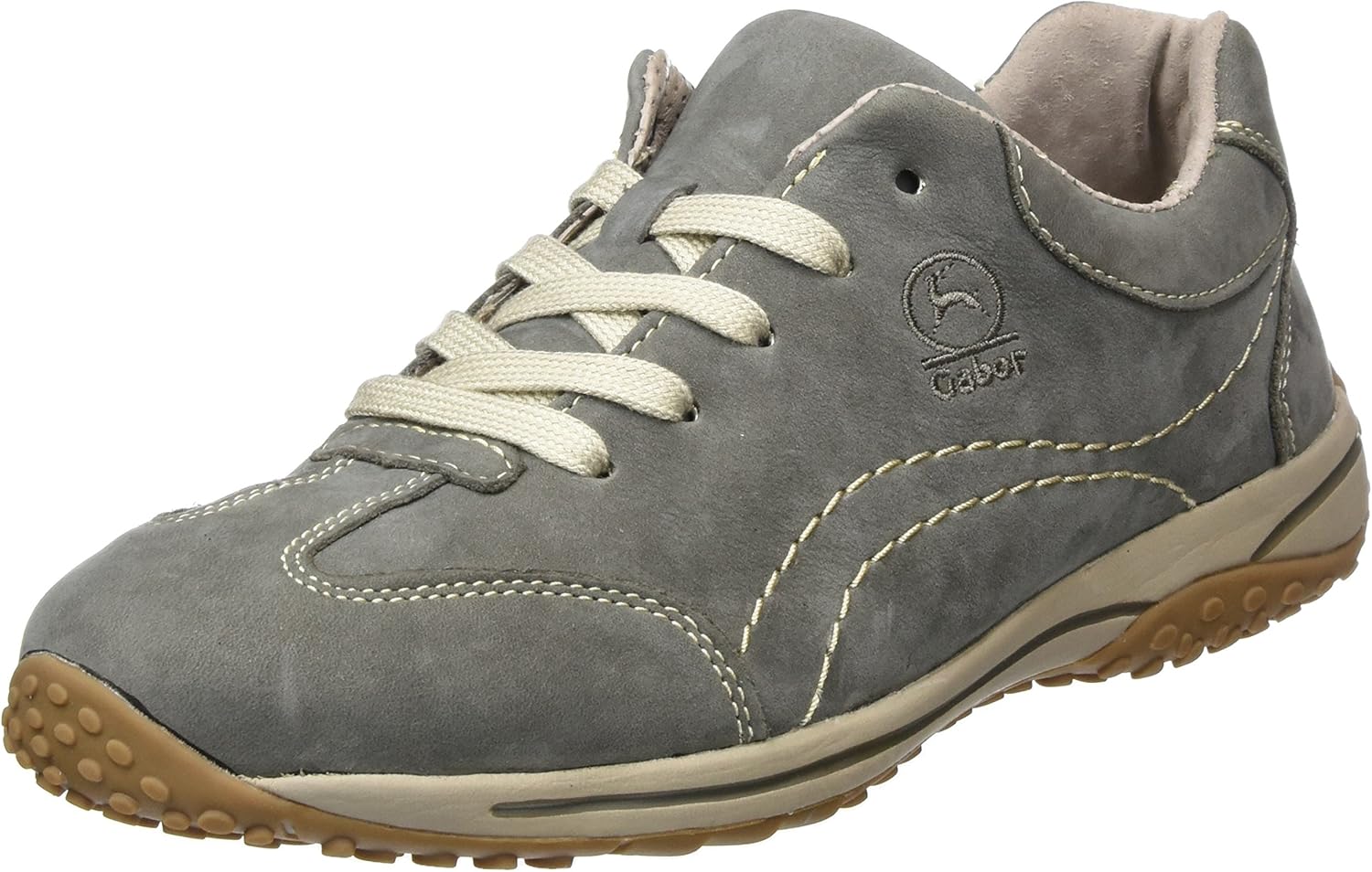 Gabor Damen Comfort Basic Derbys - Bequeme Lederslipper Mit Reißverschluss