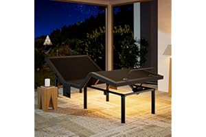 Marsail NS0 Twin XL Adjustable Bed Base - Smart Dual Motor Bed Frame with Wireless Remote, 3-Min Assembly, Zero Gravity & Anti-Snore Modes, Under Bed Lighting, 4 USB Ports