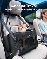 pecute Cat Carrier Airline Approved Portable Pet Handbag 44x30x23cm Dark Grey view 7
