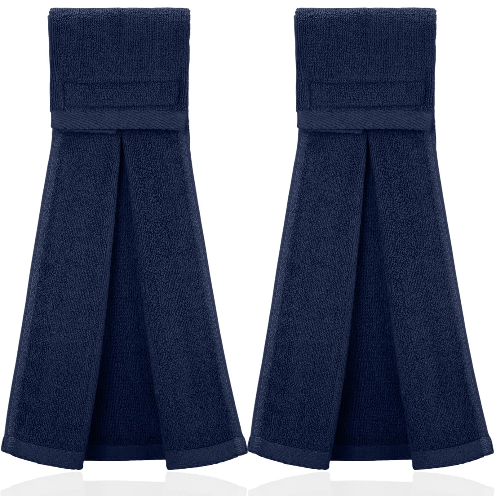 Photo 1 of Shimeyao 2 Pcs Cotton Sports Football Towel with Closure Pitching Football Sweat Towel for Sports Gym Men Women Accessories(Dark Blue,Classic)