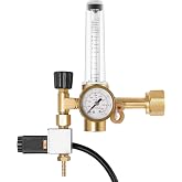 VIVOSUN Hydroponics CO2 Regulator System with Solenoid Valve Flowmeter | For Grow Room Grow Tent Garden