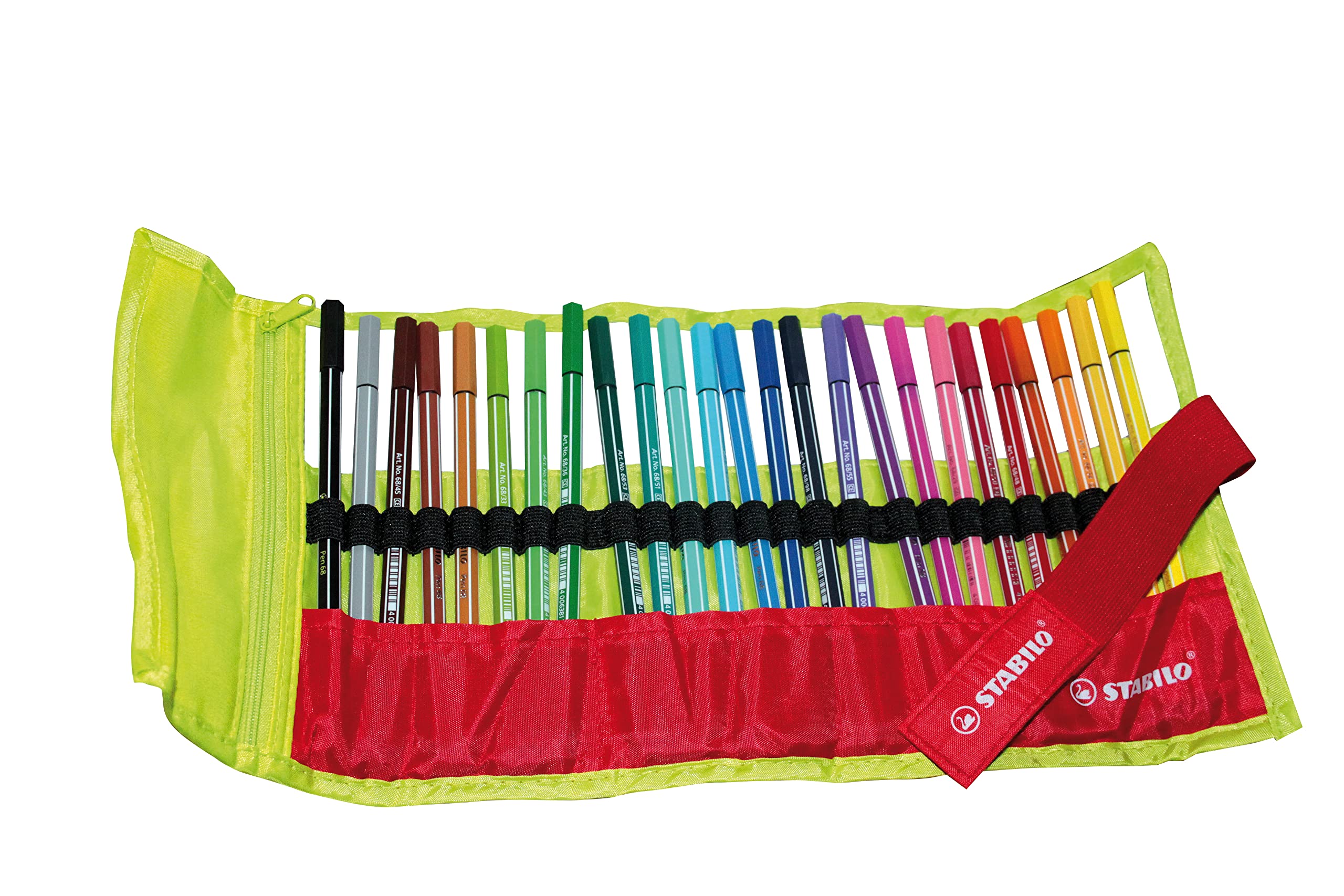 STABILO Premium Felt Tip Pen Pen 68 - Rollerset - Assorted Colours - 25pc