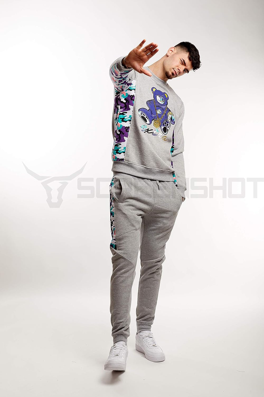 Screenshotbrand Mens Urban Hip Hop Premium Fleece - Pullover Activewear Street Fashion Crew Neack Sweatshirt at  Men’s Clothing store