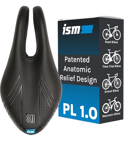 ISM PS 1.0 No Nose Bike Saddle - Firm and Noseless Bike Seat