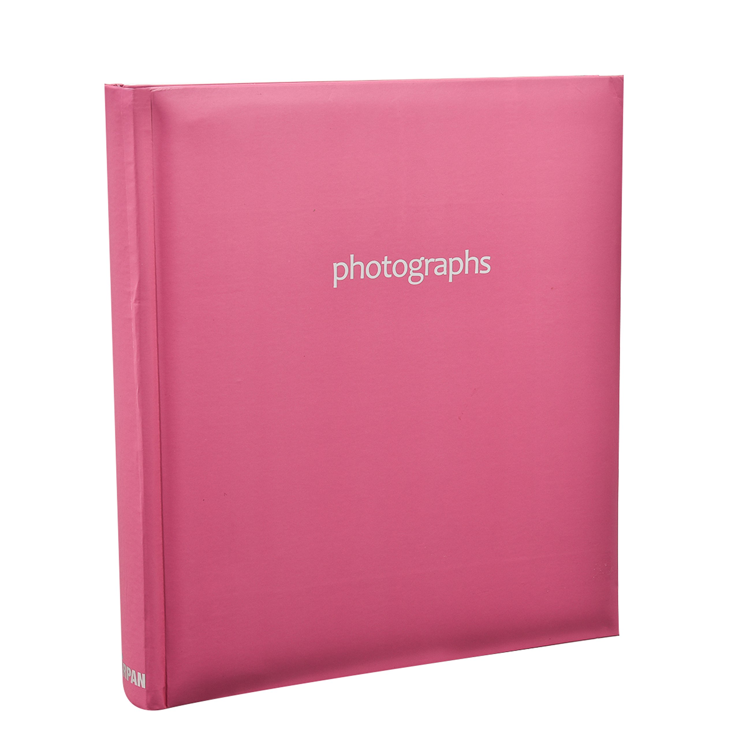 ARPAN 5x7 Slip In Memo Photo Album for 120 Photos, Bookbound Album with Memo Space, PVC Dust Jacket (Hot Pink)