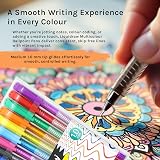 Liquidraw Multicolour Ballpoint Pens Pack of 10 | 1.0 mm Tip, Clip Lid view 2