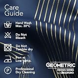 Deconovo Blackout Curtains 66x72 Navy Gold Wave 2 Panels Thermal Insulated view 6