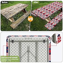 Picnic Table Cover with Bench Covers Camping