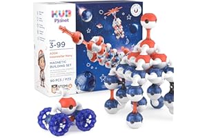 KUB Planet - Magnetic Building Set for Kids, STEM Educational Toys for 3+ Year Old Boys and Girls, Space Planet Blocks