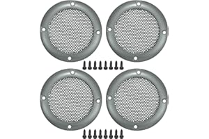 ACROPIX Universal 2" Car Speaker Grills Cover Mesh Round 2 Inch Audio Speaker Subwoofer Guard Protector Case with Mounting Sc