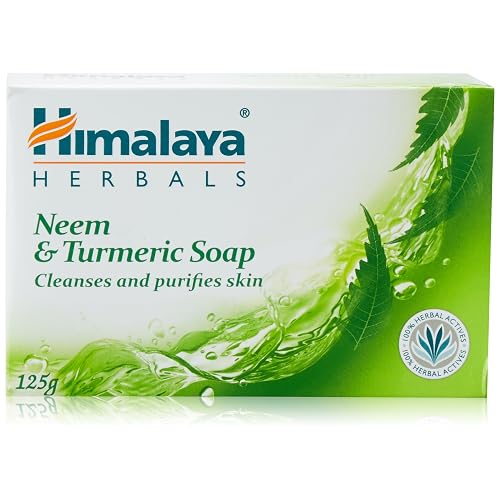 Himalaya Herbals Neem And Turmeric Soap, 125g (Pack Of 6)