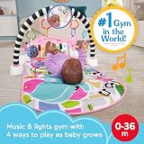 Fisher-Price Glow and Grow Kick & Play Piano Gym Pink HYH63 Queens English view 4