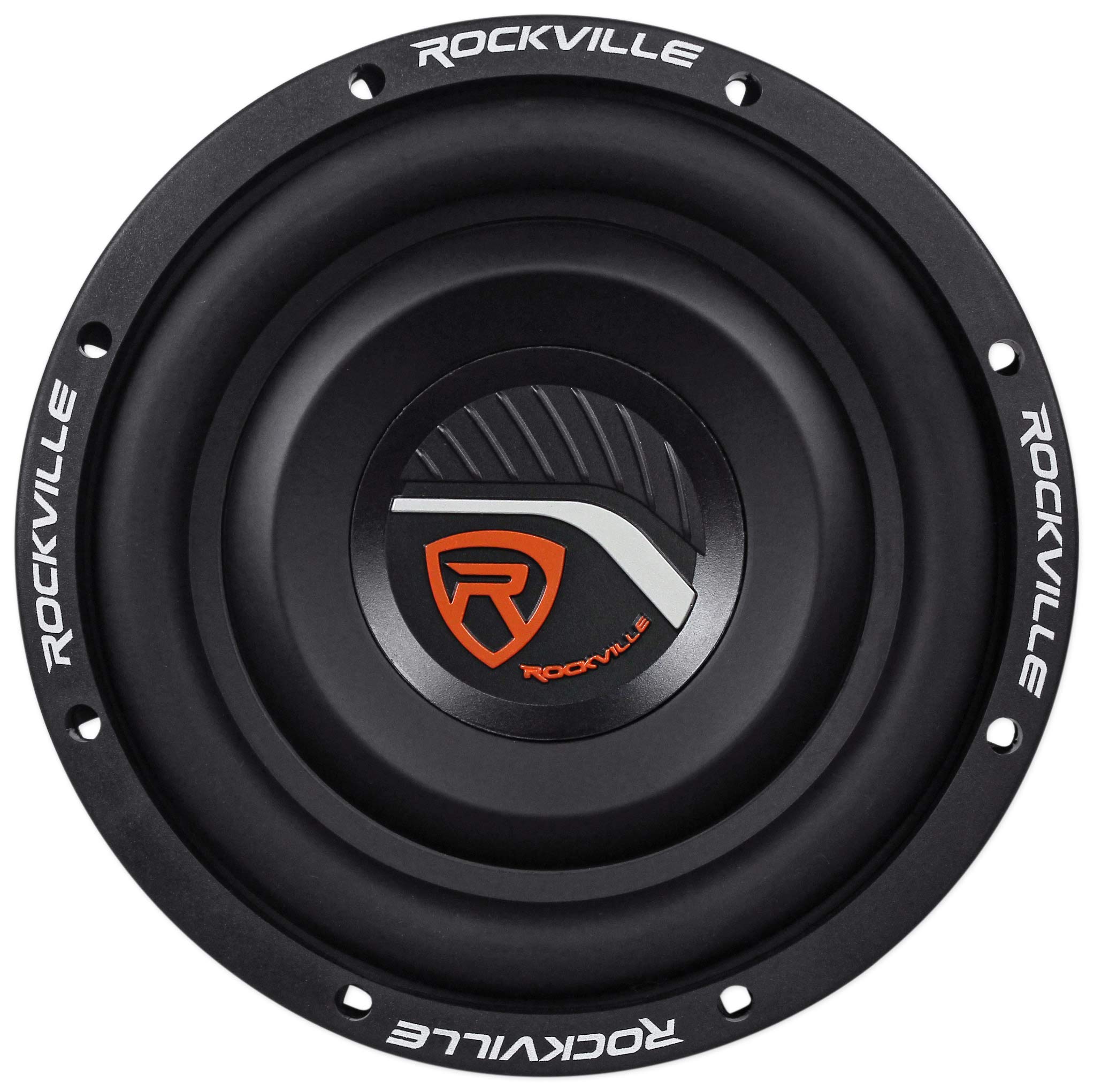 Photo 1 of Rockville W8T4-S4 8" 1000W Peak Car Subwoofer 4-Ohm, Shallow Mount, High-Excursion Cone, Durable Build, for Compact Car Audio Systems