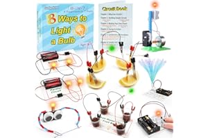 Science Circuit Kit Electricity for Kids, STEM Electrical Light Bulb Experiment, Electric Science Gifts Fair Project Kits Age