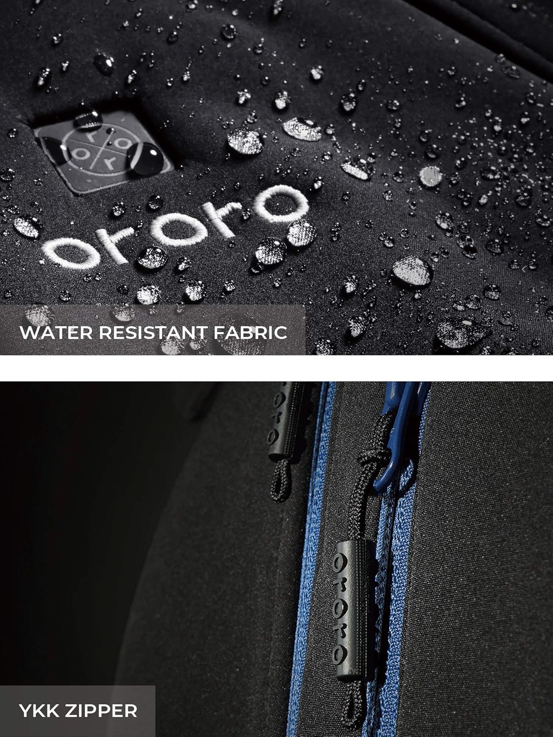 ORORO Men's Soft Shell Heated Jacket with Detachable Hood and Battery Pack: Clothing