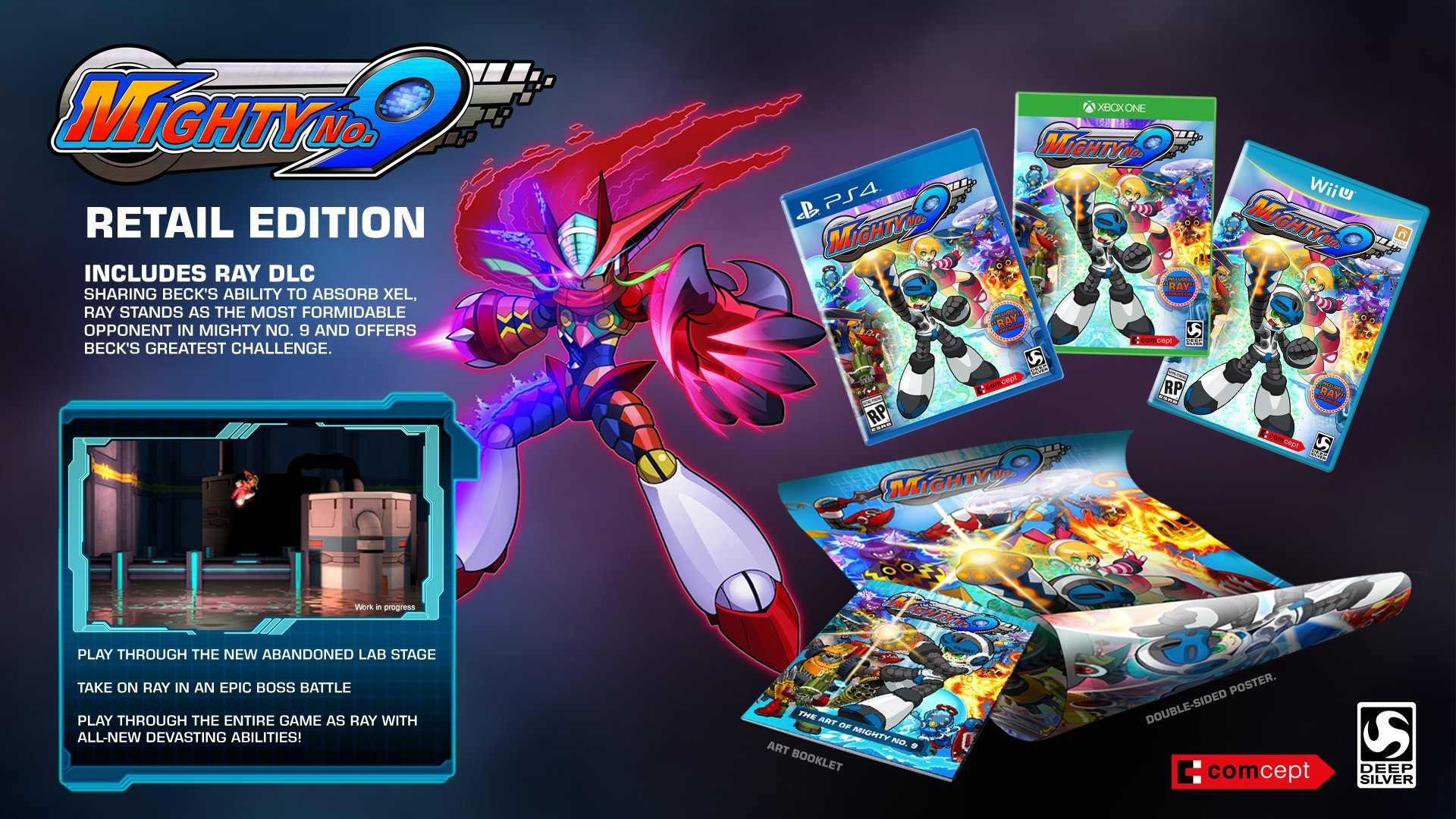Mighty No. 9 - Wii U Mighty No. 9 - Wii U WiiU PS3 Digital Code PS4 Digital Code PlayStation 4 PC Online Game Code Xbox One Xbox One Digital Code