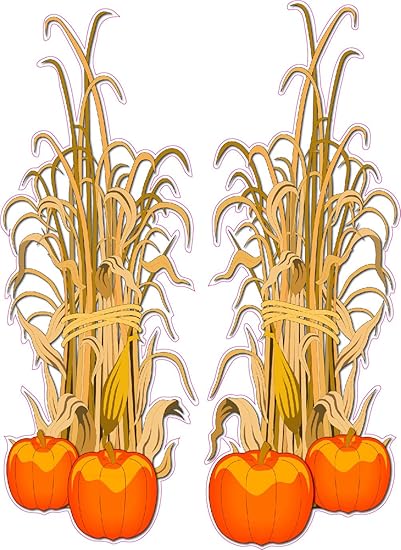Nostalgia Decals Halloween Corn Stalks Wall Or Window Decor Decal