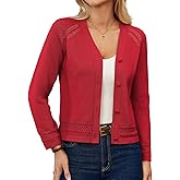 GRACE KARIN Cotton Cropped Cardigan Sweater for Women Lightweight V neck Button Up Sweater Spring Summer Fashion Clothes 2026