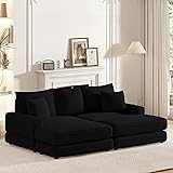 Oversized Loveseat Sectional Sofa Couch Modern