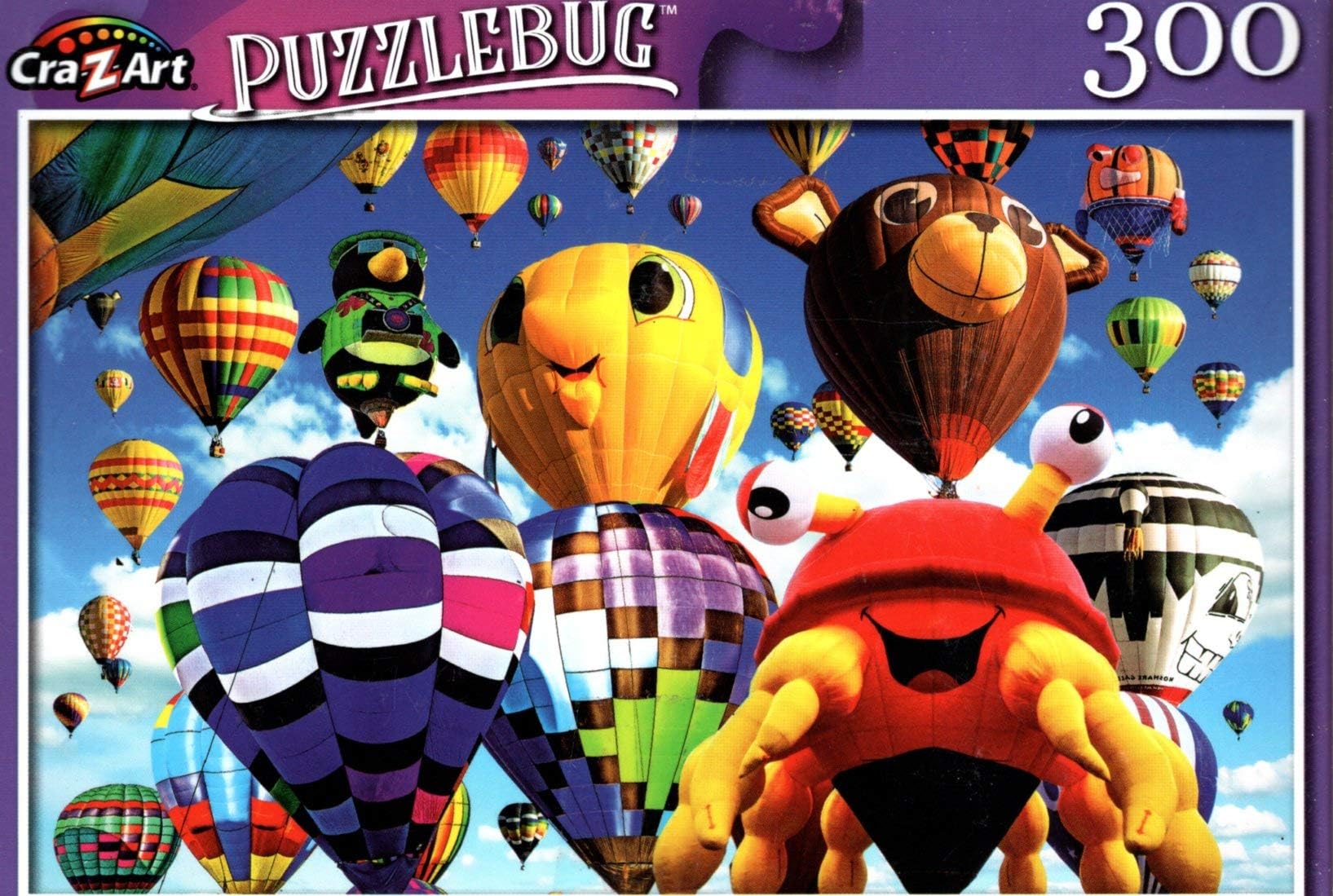 Fun and Colorful Shaped Hot Air Balloons - 300 Pieces Jigsaw Puzzle