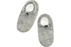 Panda Bros Mens Slipper Socks With Non Skid Bottoms, Warm Slipper Socks With Grippers For Men, Fuzzy House Slippers