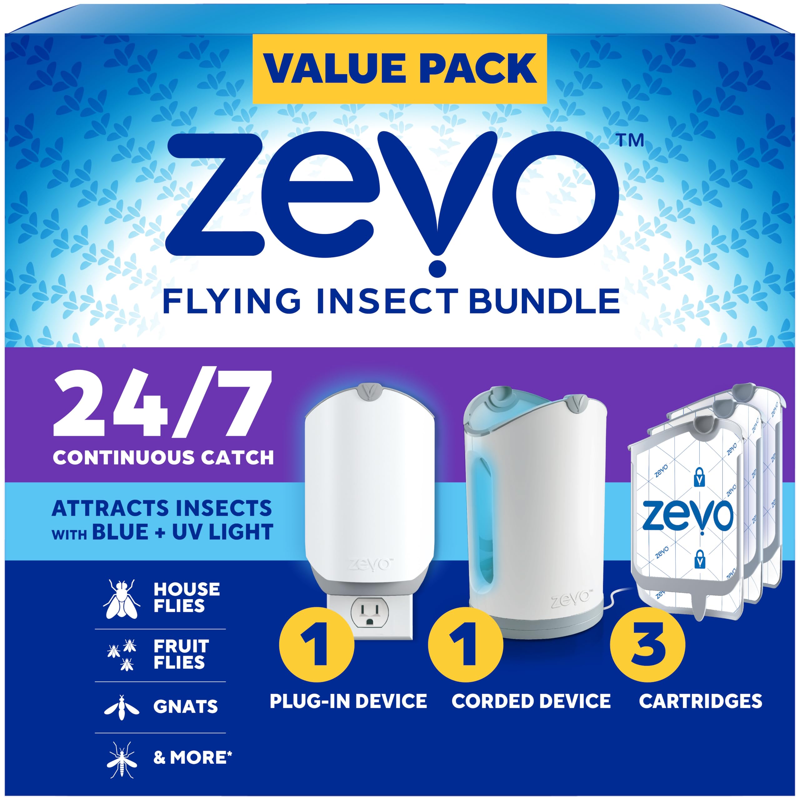 Zevo MAX Flying Insect Trap + Zevo Flying Insect