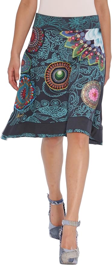 Desigual Rock Damen Damenrock Gr. XL Schwarz #2jish Produktbild-Vorschau 4