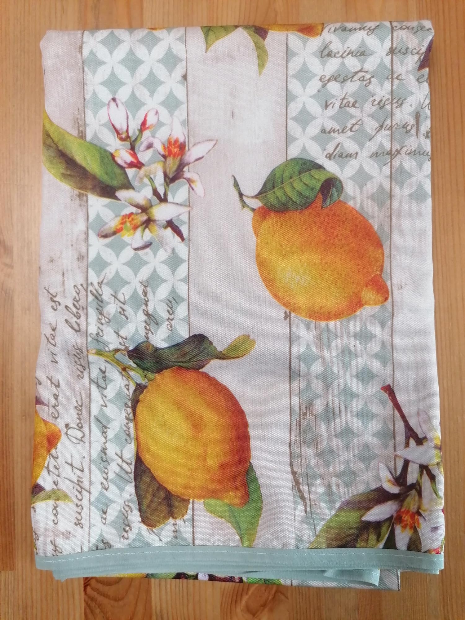 Pago Poco I pay little for 100% water-repellent stain-resistant rectangular tablecloth with lemon pattern in New for 2022!!!