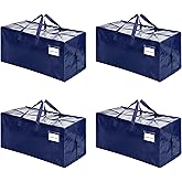 VENO 4 Pack Heavy Duty Moving Bags with Backpack Straps, Zippers & Handles, Extra Large Packing Bags for College Dorm Essentials, Moving Supplies Alternative to Cardboard Moving Boxes