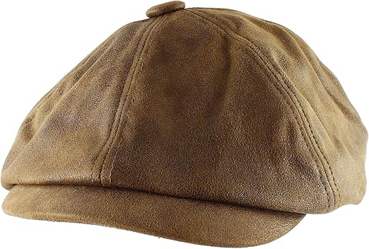 suede newsboy cap