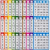 SEETOOOGAMES Bingo Paper Game Cards - 3 Card - 100 Books of 10 Sheets