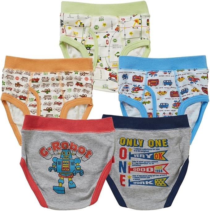 Amazon Co Jp 西松屋 Efd 5枚組ブリーフ パンツ ロボット はたらく車 90cm 95cm 90 服 ファッション小物