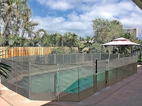 WaterWarden Pool Fence 4' x 12', Movable Removable Child Safety