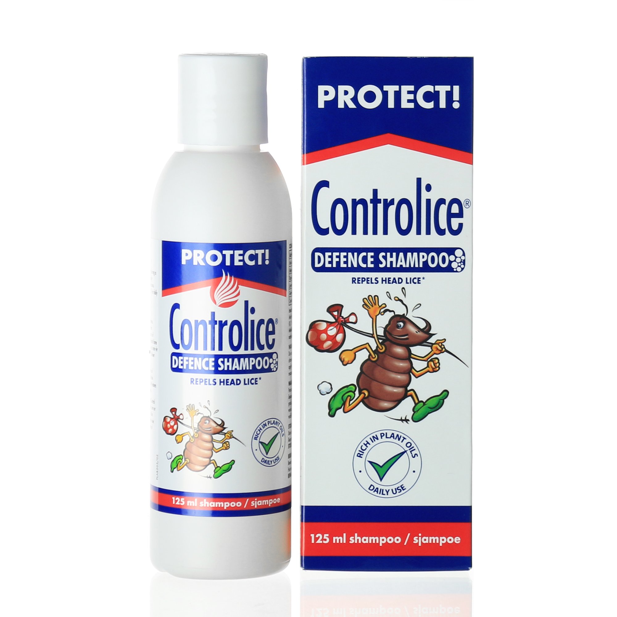 Controlice Ultimate 3-In-1 Lice Defense Shampoo | Lice Elimination + Repellent Shampoo + Detangling Conditioner | Non-Toxic, Plant Oil Formula, Gentle & Easy To Use For The Whole Family | 125ml