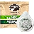 Espresso Italia ESE Cialde Pods - 50 INTENSO AROMATICO Compostable Pods Italian Coffee. Dark roast