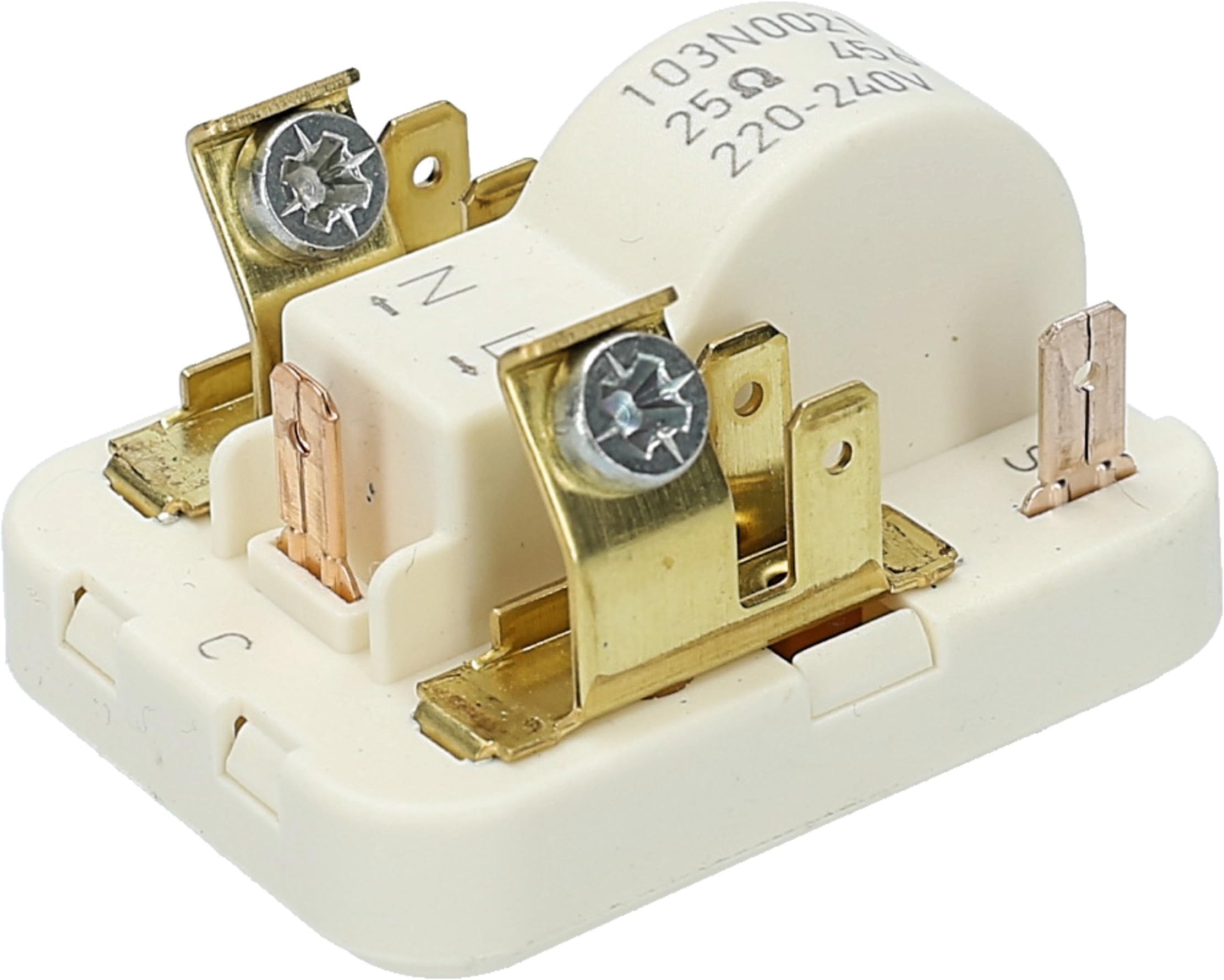 ✧WESSPER® Start Relay Compressor Type 103N0021 for Bosch KIV3235/42 Fridge/Freezer (220-240 V, 25 Ohm)