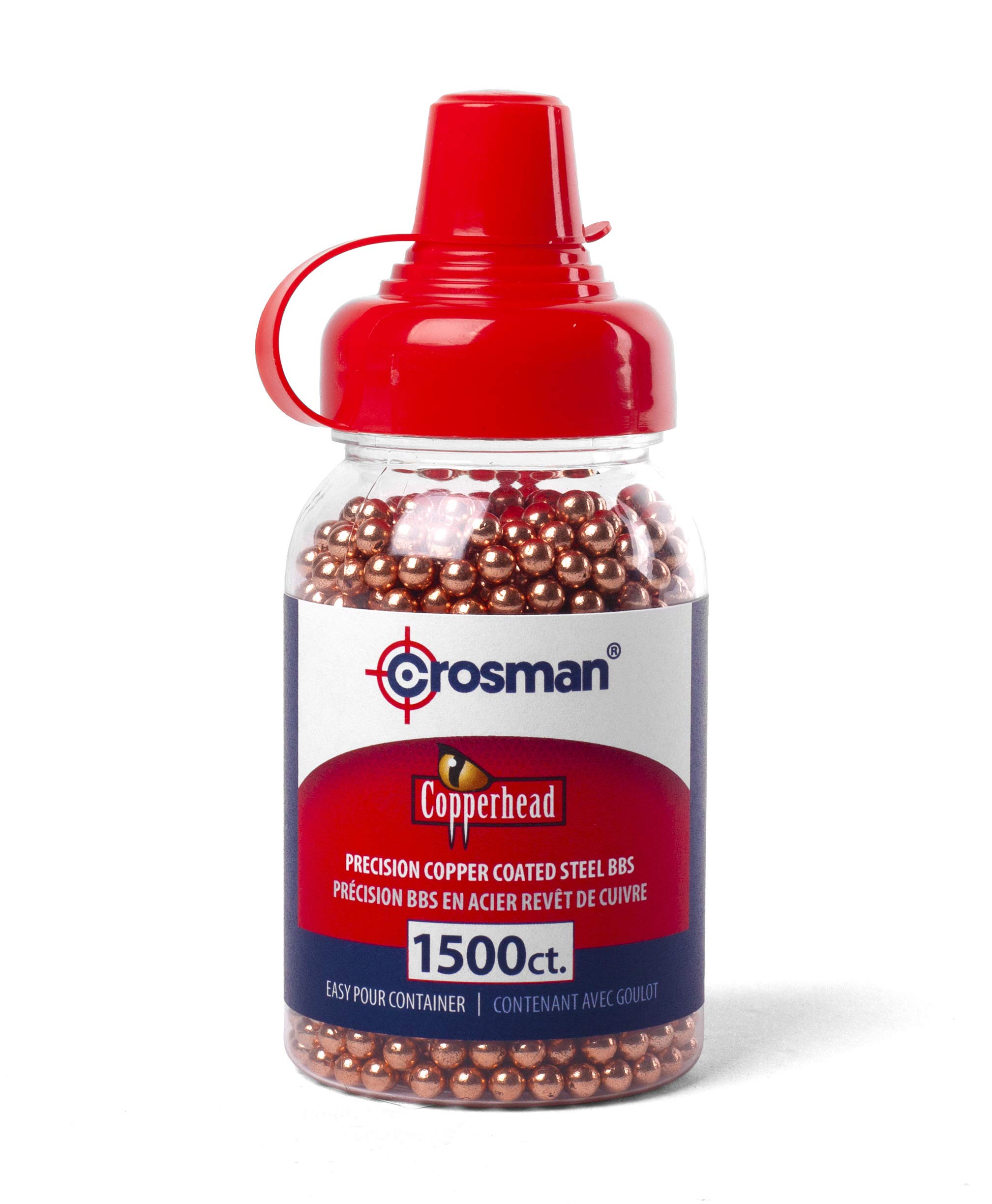 Crosman Copperhead 4.5mm Copper Coated BBs In EZ-Pour Bottle For BB Air Pistols And BB Air Rifles