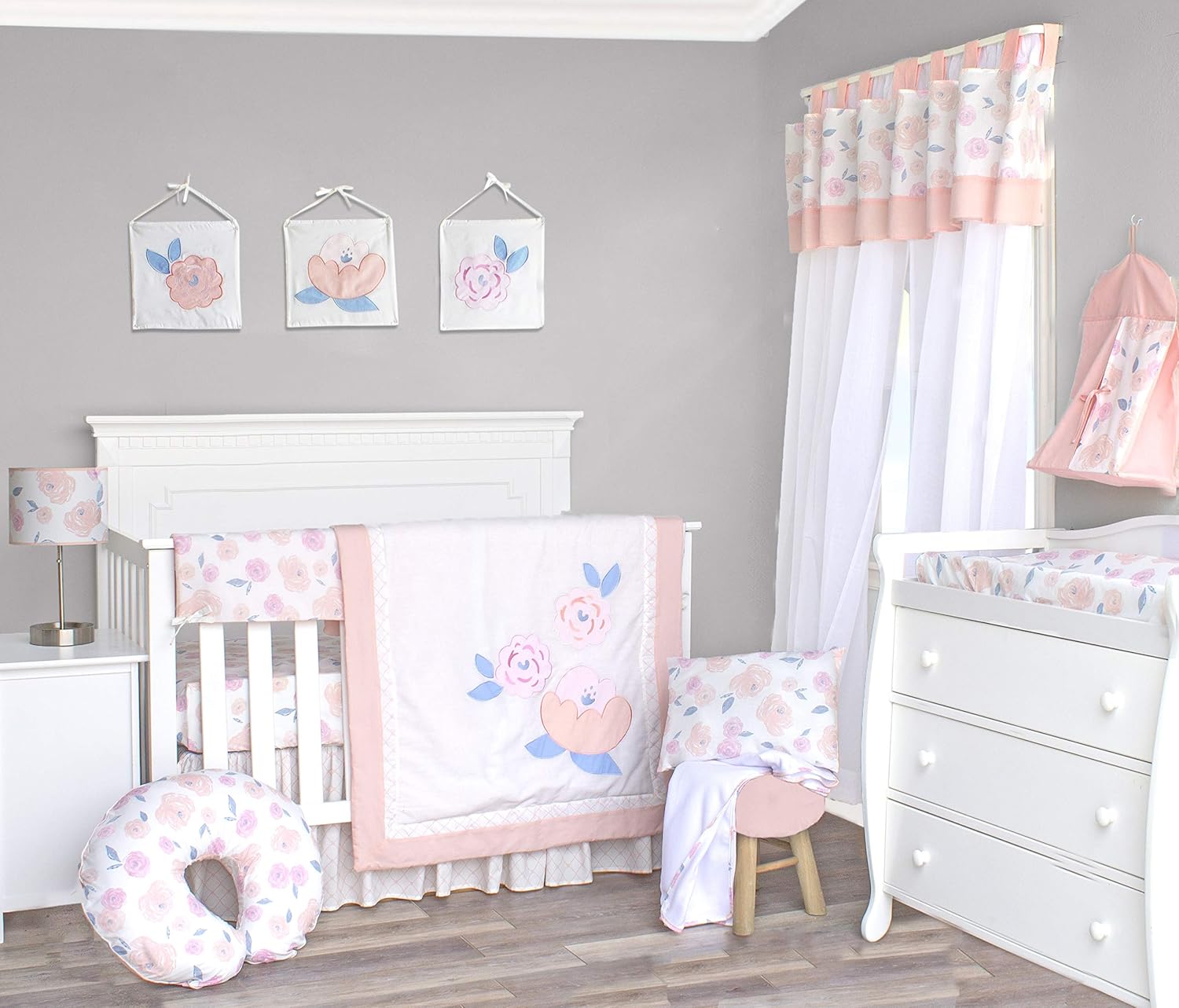 rose crib bedding