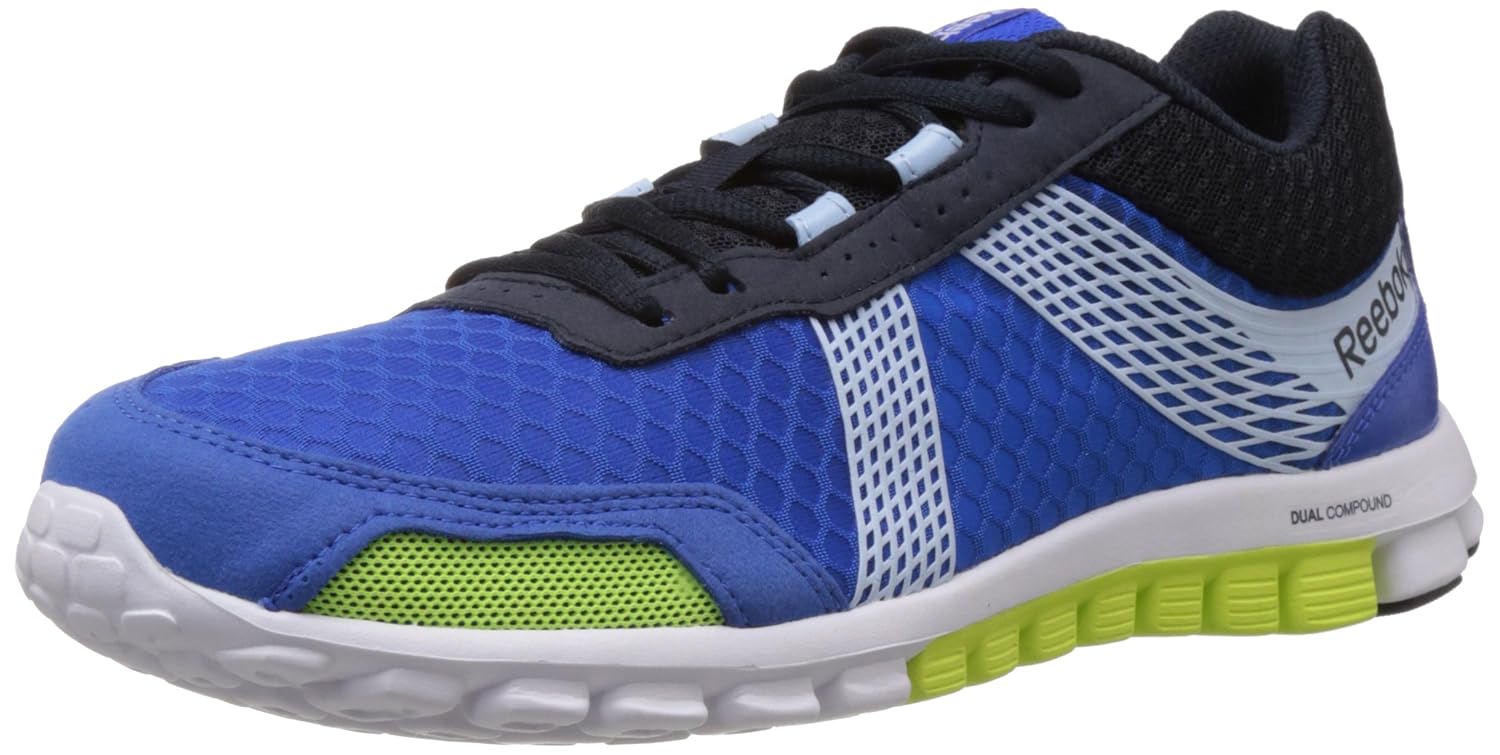 Buy Reebok Men's Realflex Run 2.0 Tempo Blue, Navy, Blue, White and