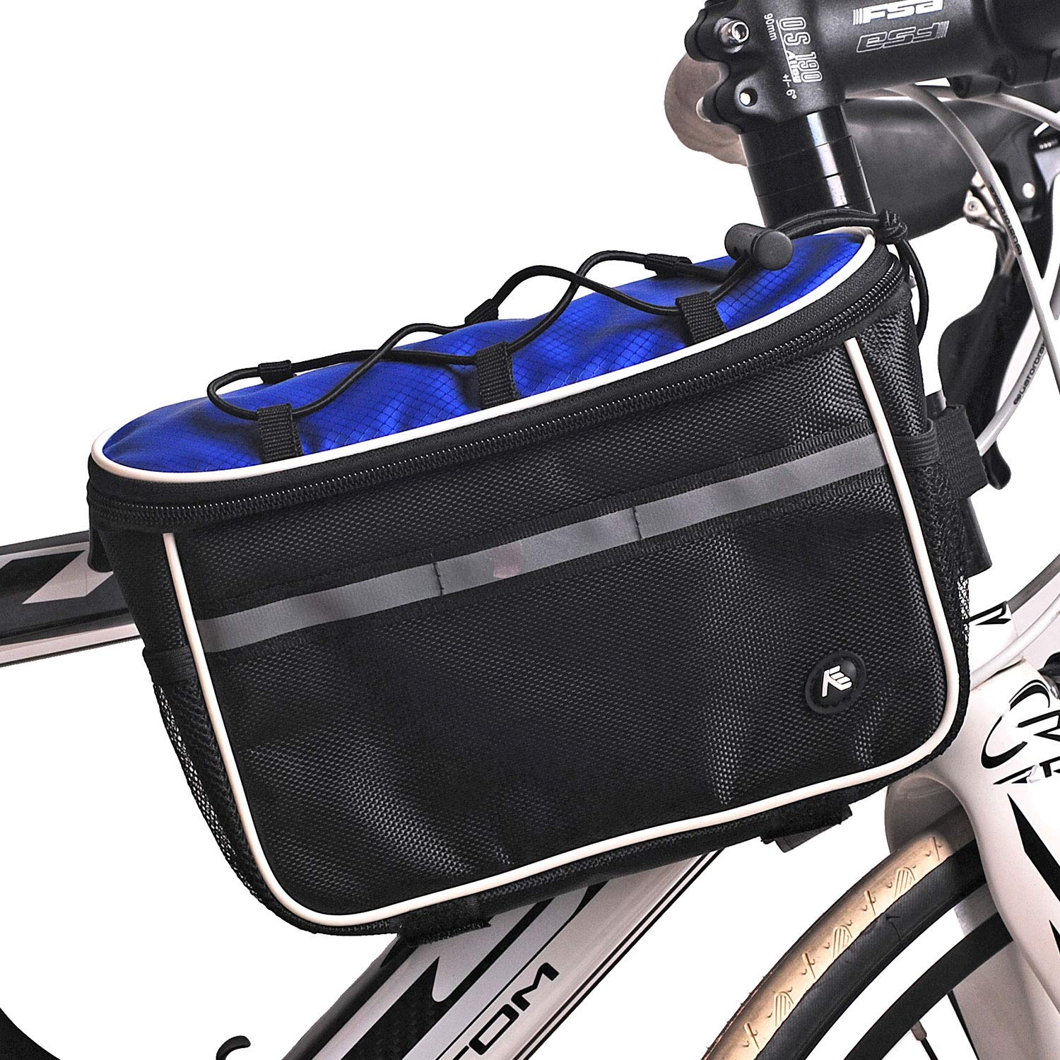 NUCKILY Bike Bag Top Tube Front Frame Waterproof Bicycle Mountain Cycling Pack
