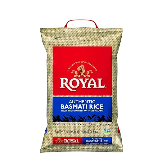 Royal Basmati Rice in Plastic Bag, 10 Pound Amazon.co.uk Business