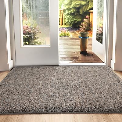 DEXI Dirt Trapper Door Mat Indoor Non-Slip 90x150 cm Brown-Blue