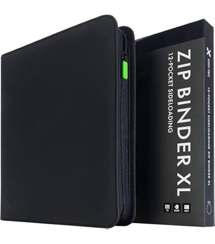 Amazon.com: Ultra PRO - Vivid 12-Pocket Zippered PRO-Binder (Black