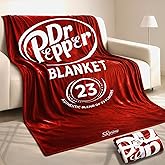 SRprime Doctor Pepper Blanket – XL Size (80 X 60 Inch) Soft Fleece Blanket for Room Decor Aesthetic - Throw Blanket for Couch, Bed & Travel | Home Decor, Funny for Soda Fans