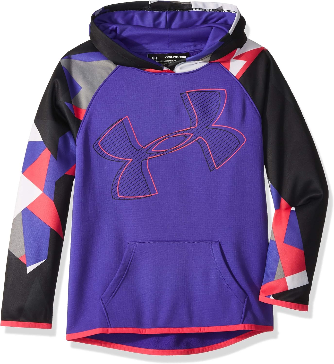 Under Armour Girls Fleece Hoodie Printed Logo: Clothing