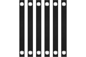 Shitailu 6 Pack of 16 Inch Tree Straps, Heavy Duty Tree Stake Straps for Straightening, Tree Swing Hanging Kit- Reinforced Straps for Young Tree, Newky Planted Saplings and Trees, Black